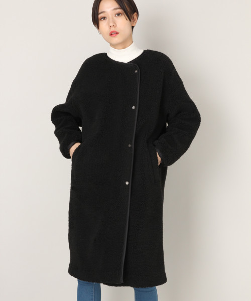 LOWRYS FARM（ローリーズファーム）の「ボアＺＩＰコート　807906（ブルゾン・レディース・ブラック/アイボリー・FREE）」の15枚目の写真