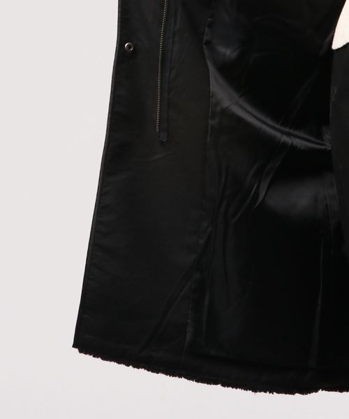 LOWRYS FARM（ローリーズファーム）の「ボアＺＩＰコート　807906（ブルゾン・レディース・ブラック/アイボリー・FREE）」の5枚目の写真