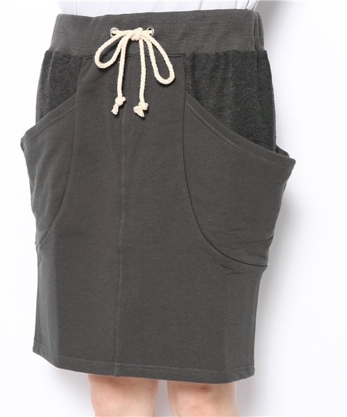 CIAOPANIC（チャオパニック）の「【Ciaopanic】裏毛ミドルSKT（スカート・レディース・ダークグレー・FREE）」の10枚目の写真