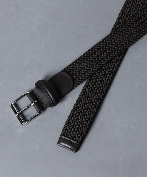 Anderson's（アンダーソンズ）の「＜Anderson’s（アンダーソンズ) ＞ メッシュ ベルト（ベルト・メンズ・ブラック/ダークブラウン/ネイビー・80ｃｍ/85cm/90cm/95cm）」の4枚目の写真