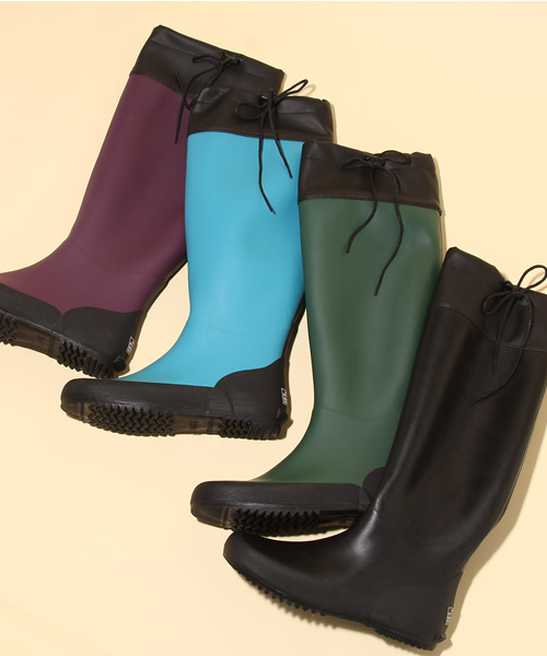 エヌ エー ケイ ディ レディース ブーツ・レインブーツ シューズ NA-KD leather chunky boot in beige Piedi Nudi 長靴 レインブーツ ALL WEATHER ⁄ バックゴア 配色