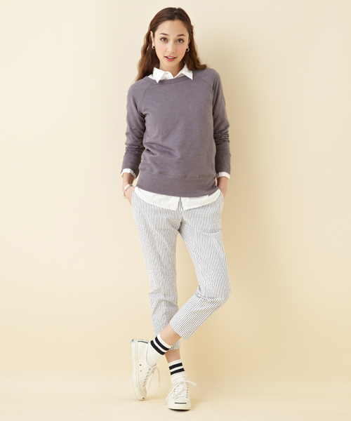 green label relaxing(グリーンレーベルリラクシング)の「GC ラインリブショートソックス ◆(ソックス/靴下・レディース・ブラック/ホワイト/ライトグレー・フリー)」の8枚目の写真