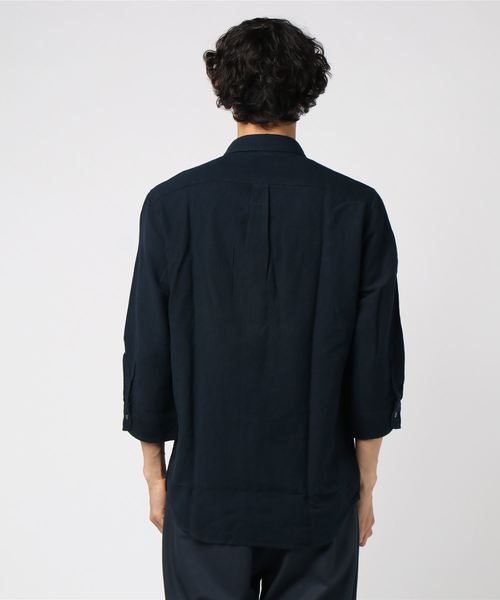 NANO universe(ナノユニバース)の「Herdman Linenシャツ 7S(シャツ/ブラウス・メンズ・ホワイト/ベージュ/ネイビー・SMALL/MEDIUM/LARGE)」の4枚目の写真