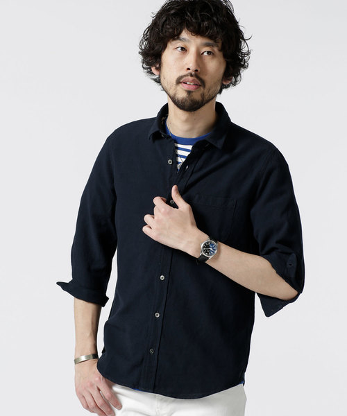 NANO universe(ナノユニバース)の「Herdman Linenシャツ 7S(シャツ/ブラウス・メンズ・ホワイト/ベージュ/ネイビー・SMALL/MEDIUM/LARGE)」の12枚目の写真