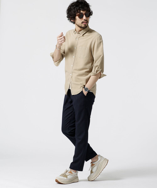 NANO universe(ナノユニバース)の「Herdman Linenシャツ 7S(シャツ/ブラウス・メンズ・ホワイト/ベージュ/ネイビー・SMALL/MEDIUM/LARGE)」の6枚目の写真