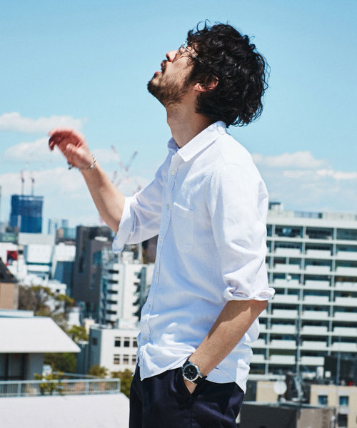 NANO universe(ナノユニバース)の「Herdman Linenシャツ 7S(シャツ/ブラウス・メンズ・ホワイト/ベージュ/ネイビー・SMALL/MEDIUM/LARGE)」の15枚目の写真