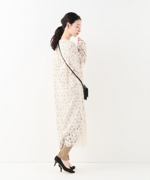 セール】IENA LA BOUCLE モチーフレースワンピース