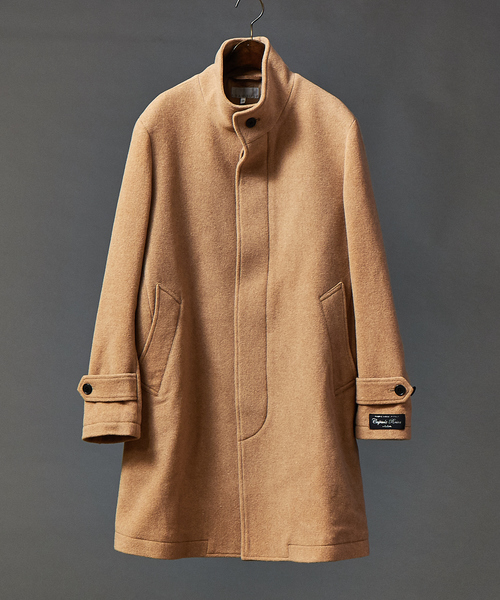 ABAHOUSE GRAY(アバハウスグレイ)の「【店舗展開限定/軽量】LeTinteWoolスタンドカラーコート(ステンカラーコート・メンズ・キャメル/グレー/ネイビー/ブラック・46/48/50/52)」の2枚目の写真