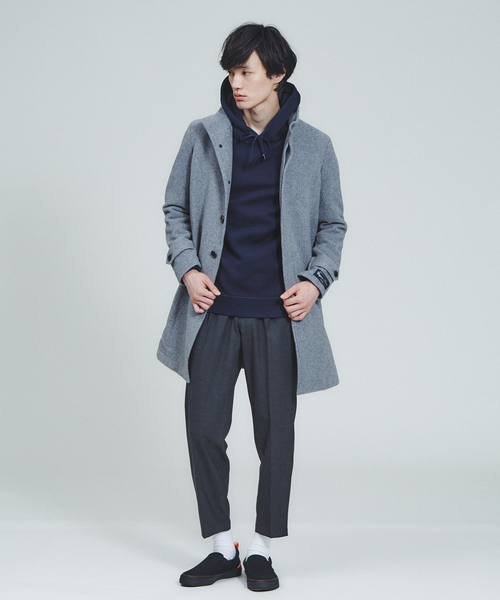 ABAHOUSE GRAY(アバハウスグレイ)の「【店舗展開限定/軽量】LeTinteWoolスタンドカラーコート(ステンカラーコート・メンズ・キャメル/グレー/ネイビー/ブラック・46/48/50/52)」の13枚目の写真