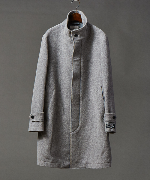 ABAHOUSE GRAY(アバハウスグレイ)の「【店舗展開限定/軽量】LeTinteWoolスタンドカラーコート(ステンカラーコート・メンズ・キャメル/グレー/ネイビー/ブラック・46/48/50/52)」の14枚目の写真