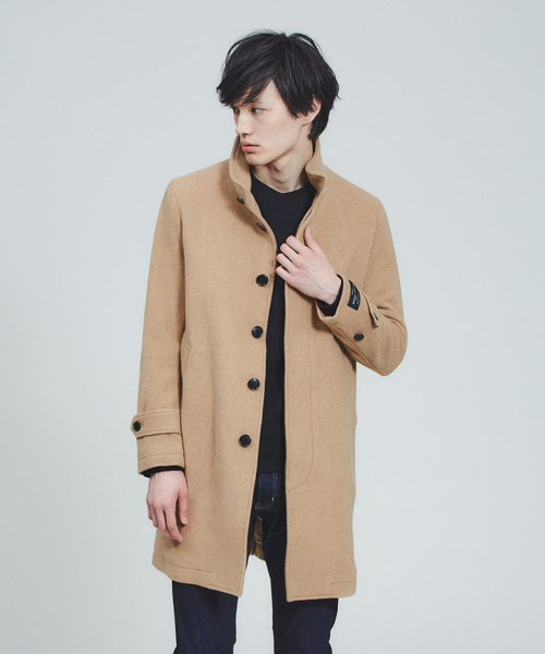 ABAHOUSE GRAY(アバハウスグレイ)の「【店舗展開限定/軽量】LeTinteWoolスタンドカラーコート(ステンカラーコート・メンズ・キャメル/グレー/ネイビー/ブラック・46/48/50/52)」の5枚目の写真