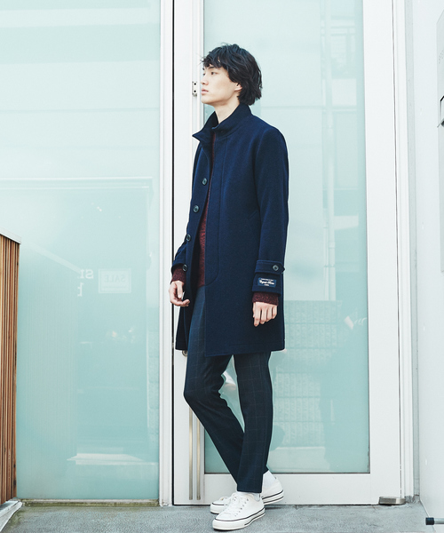 ABAHOUSE GRAY(アバハウスグレイ)の「【店舗展開限定/軽量】LeTinteWoolスタンドカラーコート(ステンカラーコート・メンズ・キャメル/グレー/ネイビー/ブラック・46/48/50/52)」の7枚目の写真