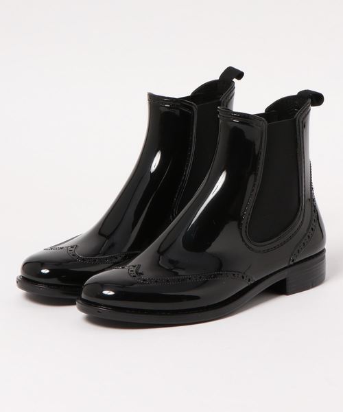 SLOBE IENA(スローブイエナ)の「TRADITIONAL WEATHERWEAR SIDE GORE WINGTIP レインブーツ(ブーツ・レディース・ブラック・38/39/36/37)」の4枚目の写真