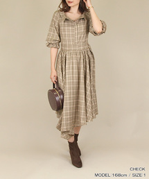 RANDA | ウエストベルトフレアワンピース(ワンピース)