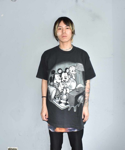 Disney ディズニー プリント トップス ヴィンテージ古着 80s プリント ｔシャツ Tシャツ カットソー Disney ディズニー のファッション