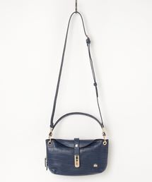 クロコ型押し2wayショルダーバッグ