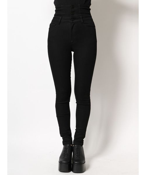 EMODA（エモダ）の「【ELDER】SYMハイウエストパギンス（デニムパンツ・レディース・ブラック/インディゴブルー/ブルー・SMALL/MEDIUM/X-SMALL）」の10枚目の写真