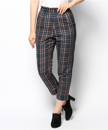 WEGO | WEGO/チェックテーパードタックパンツ(スラックス)