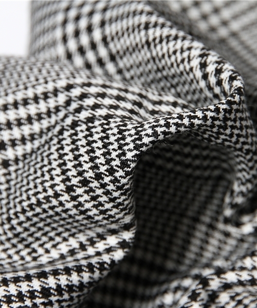 WEGO(ウィゴー)の「WEGO/チェックテーパードタックパンツ(スラックス・レディース・ブラック/グレー/グリーン・FREE)」の11枚目の写真