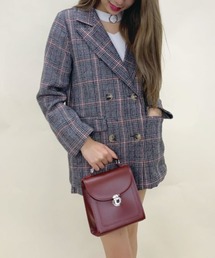 SPIGA | チェック柄ショートＰスーツセット(スーツジャケット)