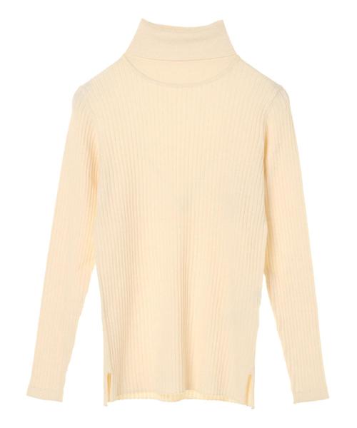 AMERICAN HOLIC（アメリカンホリック）の「10col.もちもちリブタートルネックプルオーバー＊（ニット/セーター・レディース・ブラック/マスタード/アイボリー/ベージュ/その他7/グレー系その他2/ブラック系その他4/ブラウン/レッド・L/M）」の10枚目の写真