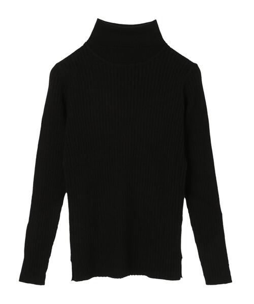 AMERICAN HOLIC（アメリカンホリック）の「10col.もちもちリブタートルネックプルオーバー＊（ニット/セーター・レディース・ブラック/マスタード/アイボリー/ベージュ/その他7/グレー系その他2/ブラック系その他4/ブラウン/レッド・L/M）」の3枚目の写真