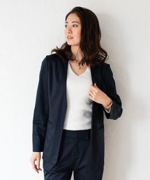 LOUNGEDRESS | 裾ねじりジャケット(ノーカラージャケット)