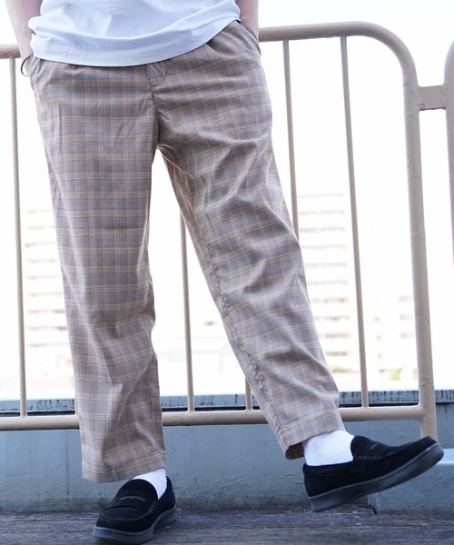 Blue Standard (ブルースタンダード)の「【BLUE STANDARD】チェックパンツ ワイドシルエット イージーパンツ仕様(その他パンツ・メンズ・ネイビー/グレー/イエロー/ベージュ・MEDIUM/X-LARGE/LARGE)」の13枚目の写真