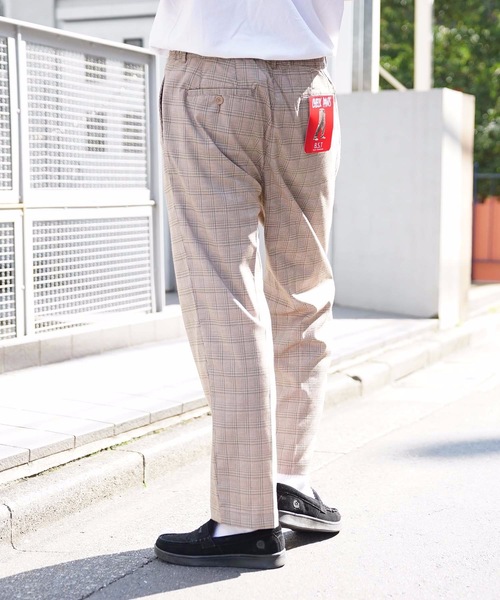 Blue Standard (ブルースタンダード)の「【BLUE STANDARD】チェックパンツ ワイドシルエット イージーパンツ仕様(その他パンツ・メンズ・ネイビー/グレー/イエロー/ベージュ・MEDIUM/X-LARGE/LARGE)」の22枚目の写真