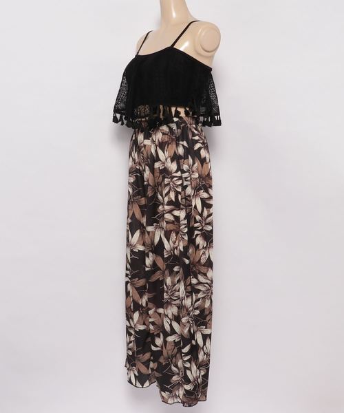 Dita（ディータ）の「【3点セット】リゾートパンツ付きフリンジトップスビキニセット【RT】（水着・レディース・ブラック/ホワイト・M/L/XL）」の10枚目の写真