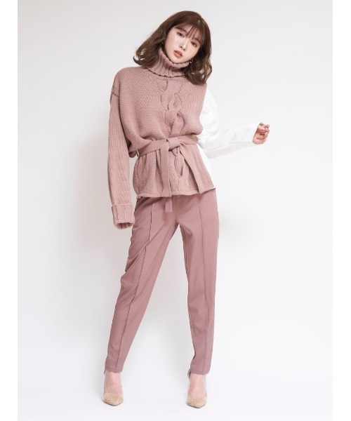 Darich（ダーリッチ） シフォンコンビタートルニット Darich（ダーリッチ）の「シフォンコンビタートルニット（ニット