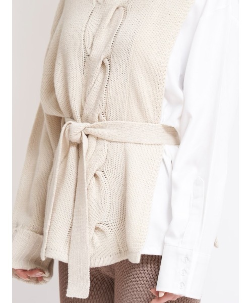 Darich（ダーリッチ） シフォンコンビタートルニット Darich（ダーリッチ）の「シフォンコンビタートルニット（ニット