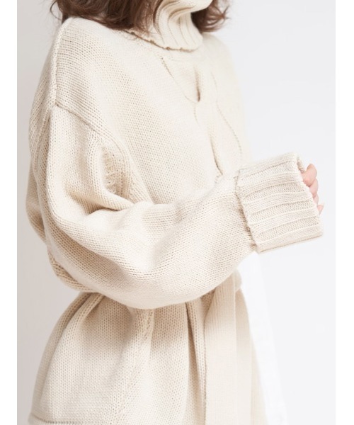 Darich（ダーリッチ） シフォンコンビタートルニット Darich（ダーリッチ）の「シフォンコンビタートルニット（ニット