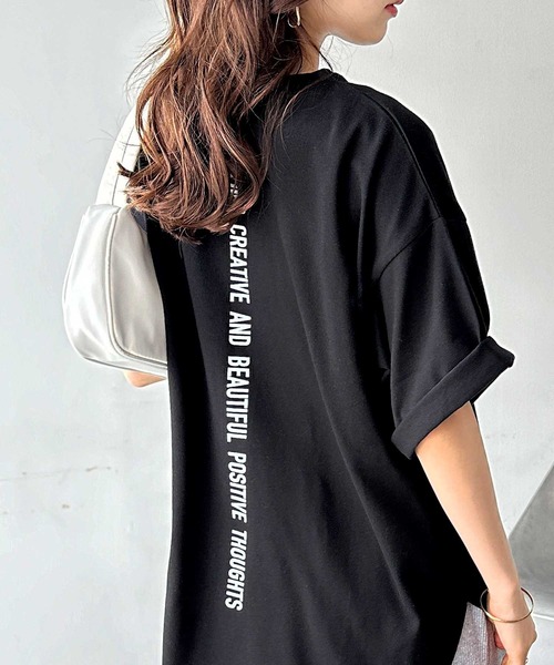 セール】オーバーサイズロゴプリントTシャツ（Tシャツ