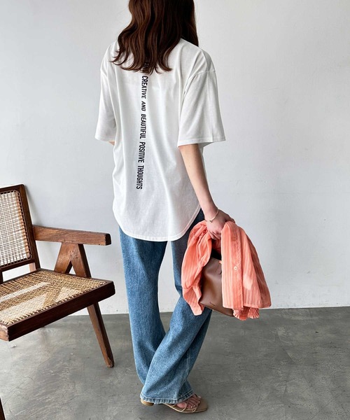 セール】オーバーサイズロゴプリントTシャツ（Tシャツ