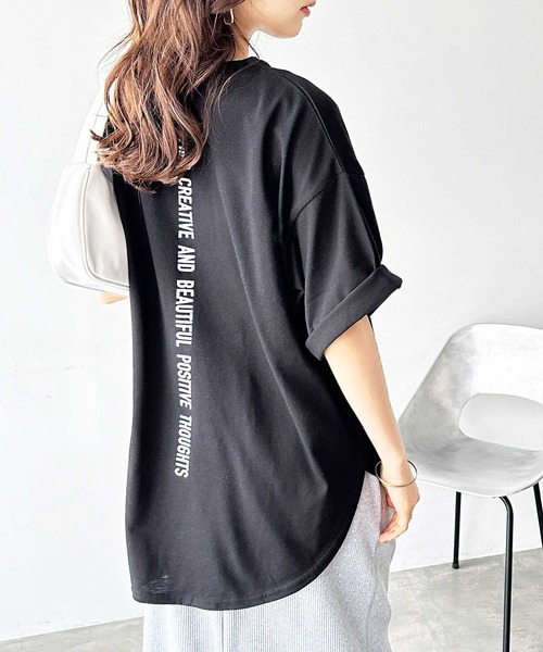 セール】オーバーサイズロゴプリントTシャツ（Tシャツ