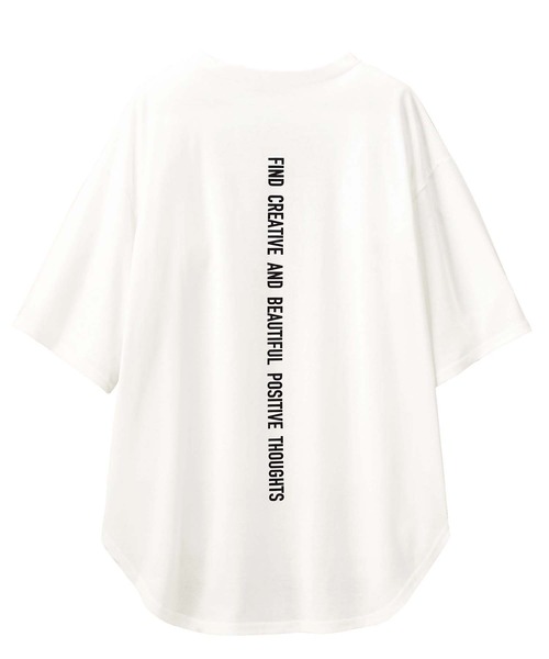 GeeRA（ジーラ）の「オーバーサイズロゴプリントＴシャツ（Tシャツ/カットソー・レディース・ホワイト/カーキ/ブラック/ブラック系その他/ホワイト系その他/オフホワイト/ダークブラック/チャコールグレー/ライトホワイト/ライトブラック・MEDIUM/SMALL/XX-LARGE/LARGE/X-LARGE）」の14枚目の写真