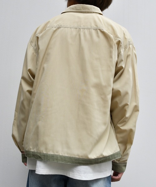 PairPair（ペアペア）の「ステッチ配色シャツ(男女兼用)（シャツ/ブラウス・レディース・ライトカーキ/モカ・MEDIUM/LARGE）」の19枚目の写真