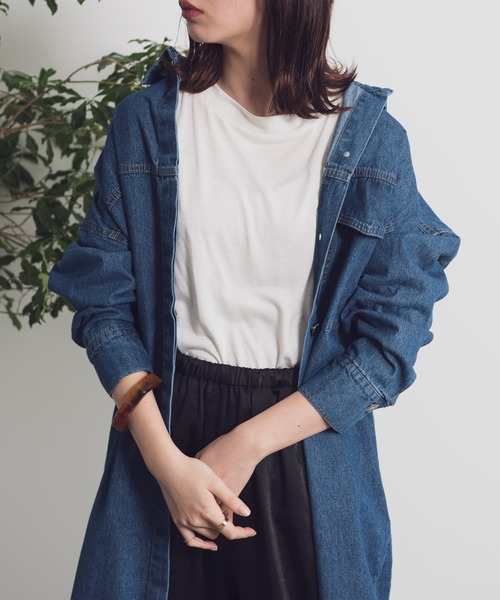 Aunt Marie's（アントマリーズ）の「AUNT MARIE’S　フライフロントデニムシャツワンピース（シャツワンピース・レディース・ライトブルー/ブルー・FREE）」の20枚目の写真