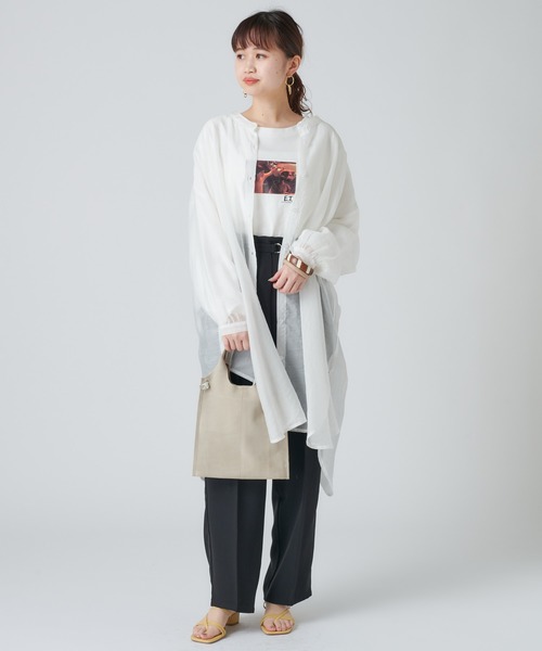 mystic(ミスティック)の「ベルト付きタックストレートパンツ(その他パンツ・レディース・ブラック/パープル/グリーン・1/2)」の6枚目の写真