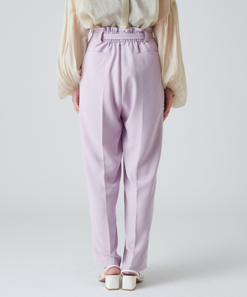 mystic(ミスティック)の「ベルト付きタックストレートパンツ(その他パンツ・レディース・ブラック/パープル/グリーン・1/2)」の8枚目の写真