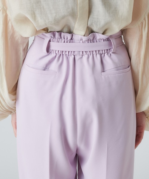 mystic(ミスティック)の「ベルト付きタックストレートパンツ(その他パンツ・レディース・ブラック/パープル/グリーン・1/2)」の9枚目の写真