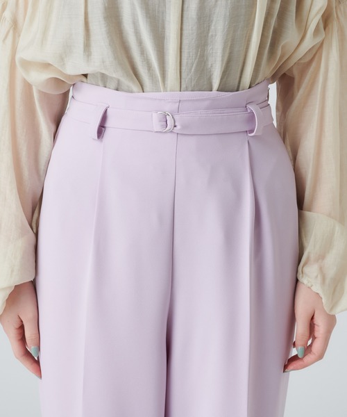 mystic(ミスティック)の「ベルト付きタックストレートパンツ(その他パンツ・レディース・ブラック/パープル/グリーン・1/2)」の10枚目の写真