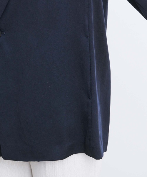 ADAM ET ROPE'(アダムエロペ)の「テンセルフルイドジャケット(テーラードジャケット・レディース・ネイビー・FREE)」の10枚目の写真