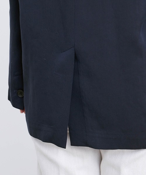ADAM ET ROPE'(アダムエロペ)の「テンセルフルイドジャケット(テーラードジャケット・レディース・ネイビー・FREE)」の11枚目の写真