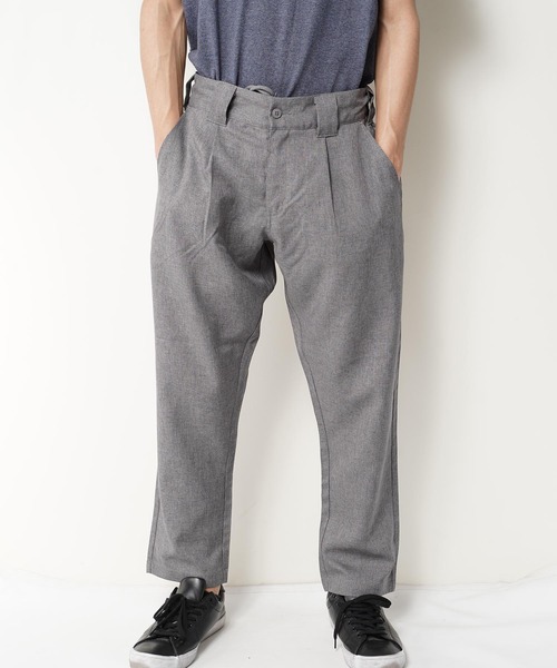 おしゃれスタ（オシャレスタ）の「ポリエステルトロワイドシルエットパンツ(IR) レディース メンズ（その他パンツ・メンズ・ブラック/ベージュ/グレー/カーキ・M/L/XL）」の10枚目の写真