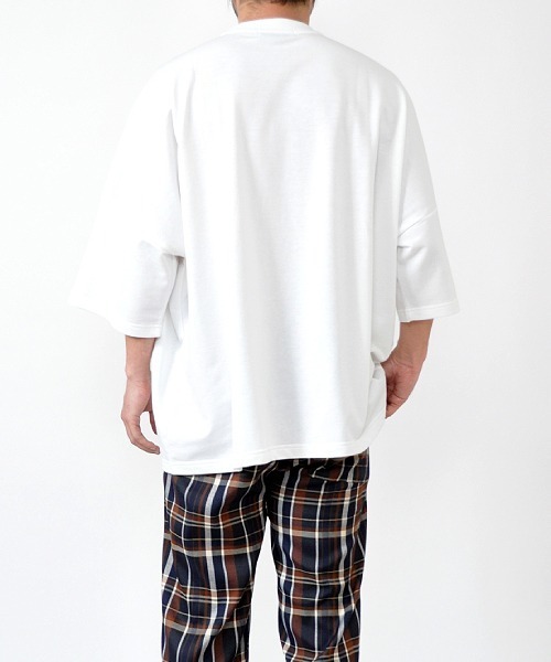 UP START(アップスタート)の「ドロップショルダースーパービッグTee(Tシャツ/カットソー・メンズ・パープル系その他/スモークピンク/ライトベージュ/ブラック/サックスブルー/オフホワイト・FREE)」の8枚目の写真