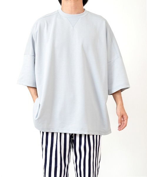 UP START(アップスタート)の「ドロップショルダースーパービッグTee(Tシャツ/カットソー・メンズ・パープル系その他/スモークピンク/ライトベージュ/ブラック/サックスブルー/オフホワイト・FREE)」の14枚目の写真