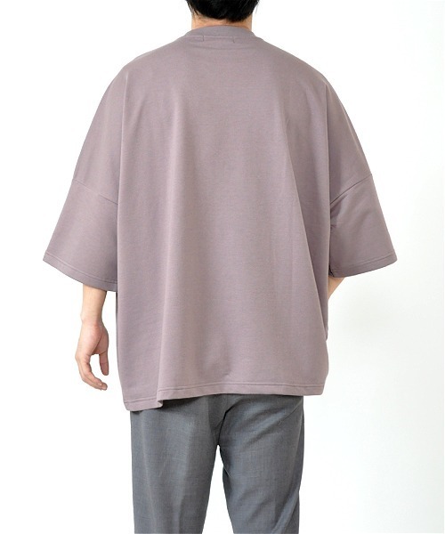 UP START(アップスタート)の「ドロップショルダースーパービッグTee(Tシャツ/カットソー・メンズ・パープル系その他/スモークピンク/ライトベージュ/ブラック/サックスブルー/オフホワイト・FREE)」の18枚目の写真