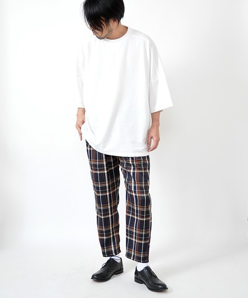 UP START(アップスタート)の「ドロップショルダースーパービッグTee(Tシャツ/カットソー・メンズ・パープル系その他/スモークピンク/ライトベージュ/ブラック/サックスブルー/オフホワイト・FREE)」の16枚目の写真